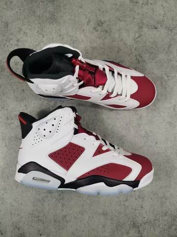 Air Jordan 6 Carmine CT8529-106 Men's Basketball Shoes White Wine-002